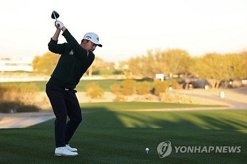 이경훈의 티샷. (출처=연합뉴스)