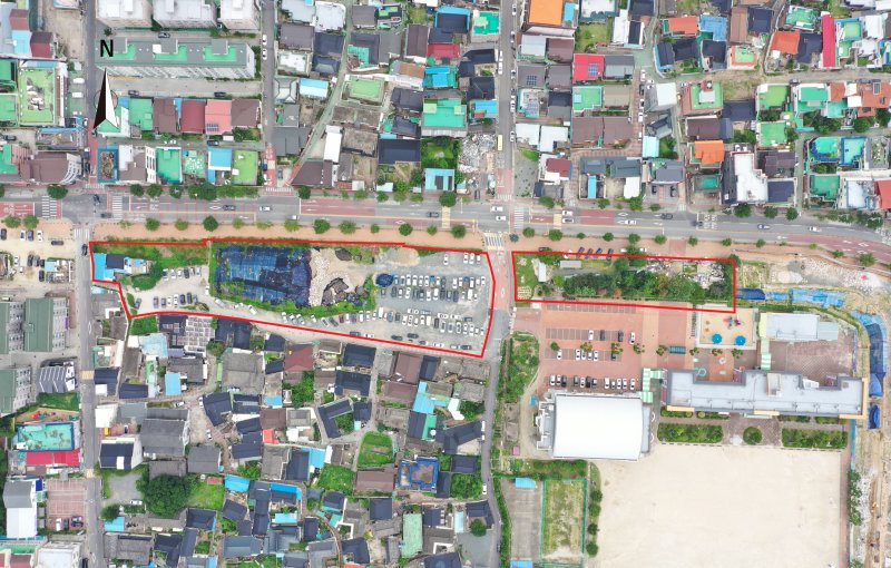 경주읍성 6구간 조사대상지 세부 전경(국가유산진흥원 제공)