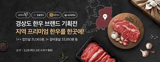[세종=뉴시스] 경상도 한우 브랜드 기획전. (사진=농협경제지주 제공) *재판매 및 DB 금지