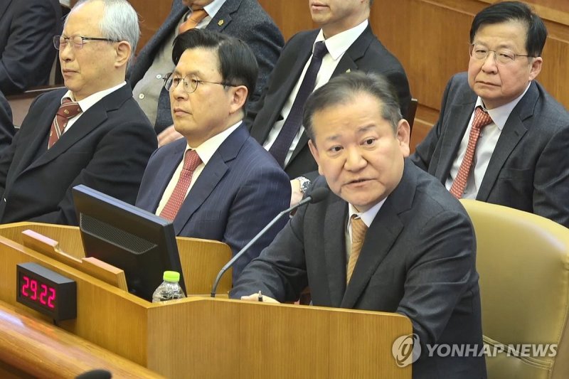 이상민 전 장관, 윤 대통령 탄핵심판 7차 변론 증인 출석 (출처=연합뉴스)