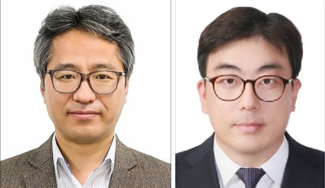 한국선급(KR) 장화섭 AI융합센터장(왼쪽)과 노길태 대체연료기술연구팀 파트장. KR 제공