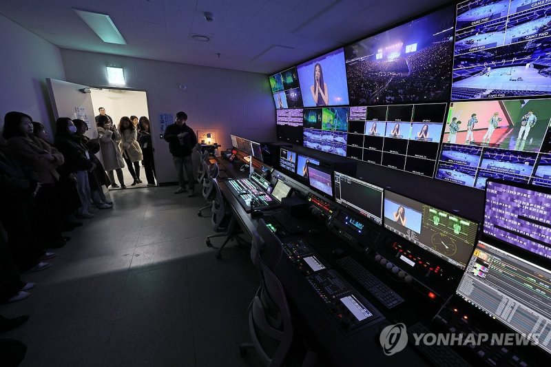 '인스파이어 아레나' 방송실 (출처=연합뉴스)