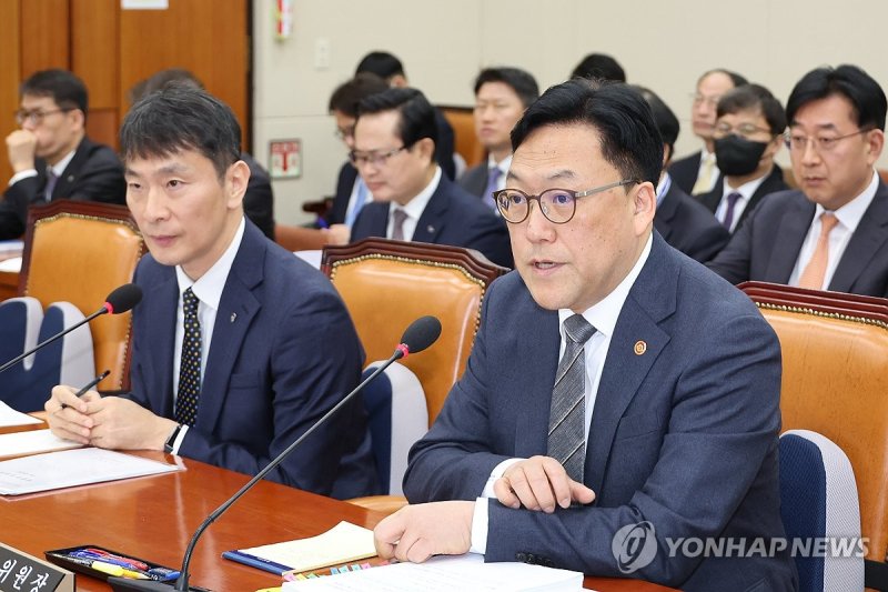 답변하는 김병환 금융위원장 (출처=연합뉴스)
