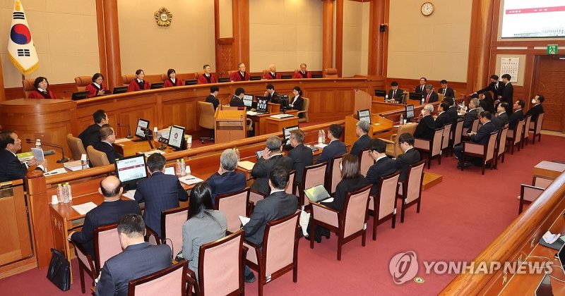 윤 대통령 탄핵심판 9차 변론 (출처=연합뉴스)