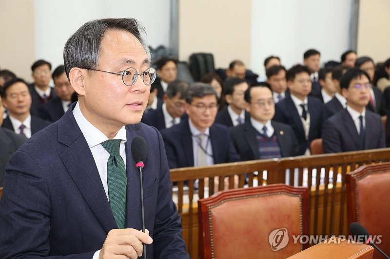 인사말하는 고기동 행정안전부 장관 직무대행 (출처=연합뉴스)