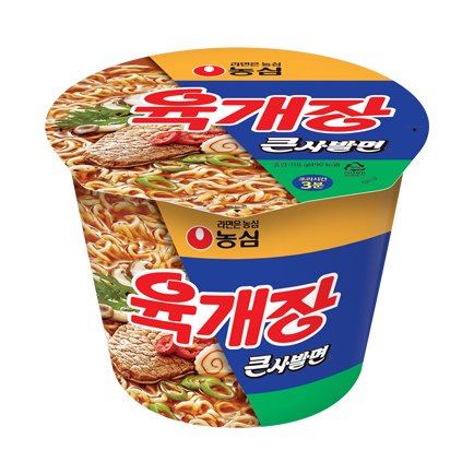 육개장 큰사발면(농심 누리집 갈무리)