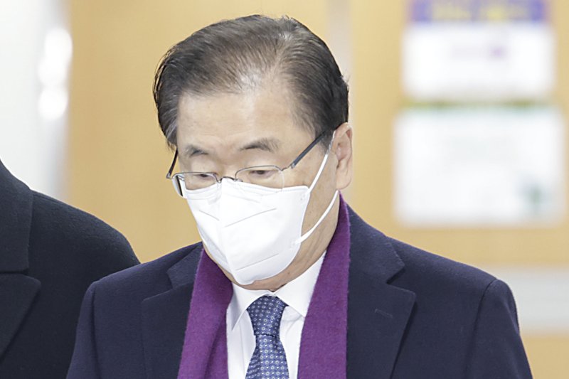 [서울=뉴시스] 최동준 기자 = 정의용 전 국가안보실 실장이 지난해 2월26일 서울 서초구 서울중앙지방법원에서 열린 '탈북어민 북송 사건' 공판에 출석하고 있다. 2024.02.26. photocdj@newsis.com