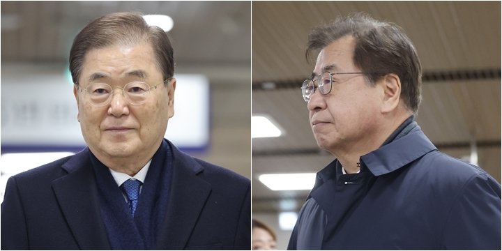 1심 선고 출석하는 정의용(왼쪽), 서훈 (출처=연합뉴스)