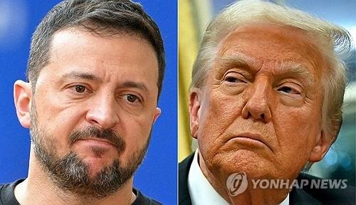 젤렌스키 대통령과 트럼프 대통령 (출처=연합뉴스)