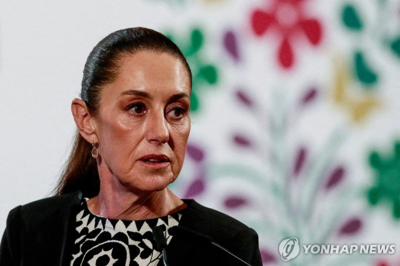 기자회견하는 멕시코 대통령 (출처=연합뉴스)
