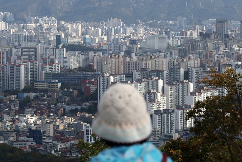[서울=뉴시스] 김명년 기자 = 서울 남산에서 바라본 서울 시내. 2024.10.23. kmn@newsis.com