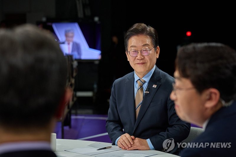 100분 토론 출연한 이재명 대표 (출처=연합뉴스)