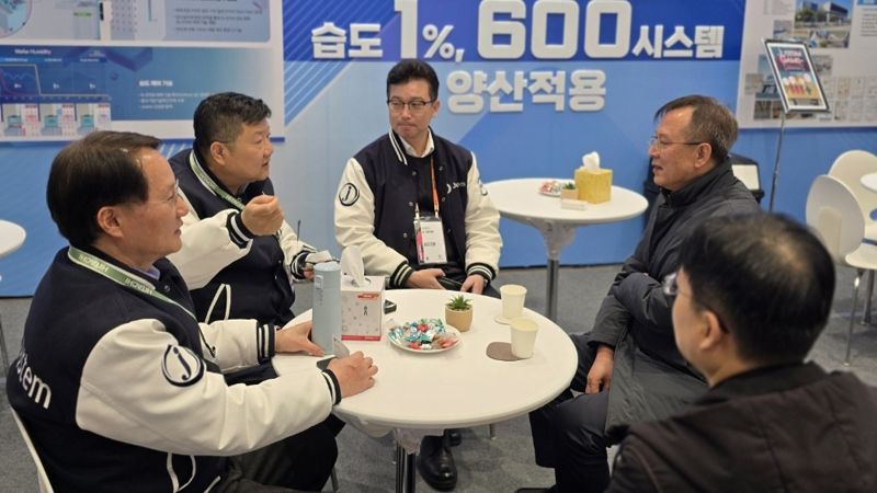 저스템 세미콘코리아 2025 전시장 부스. 저스템 제공