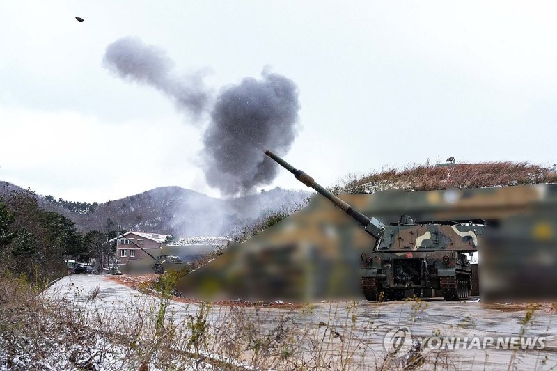 지난해 11월 서북도서 해상사격훈련 (출처=연합뉴스)