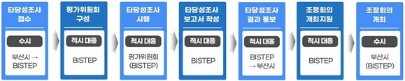 [부산=뉴시스] 부산시 신규 연구개발사업 시비지원 타당성 조사 절차. (그림=부산과학기술고등교육진흥원 제공) 2025.02.20. photo@newsis.com *재판매 및 DB 금지