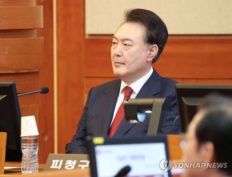 윤 대통령, 탄핵심판 8차 변론 출석 (출처=연합뉴스)