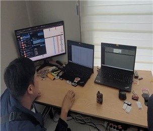 도박사이트 서비스센터 사무실. 2025.02.20/뉴스1(서울청 마약범죄수사대 제공)