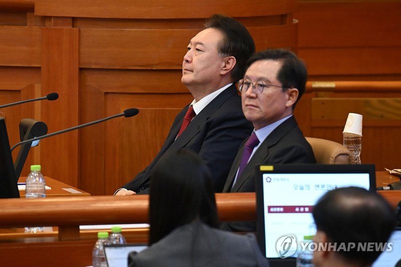 윤 대통령, 탄핵심판 10차 변론기일 출석 (출처=연합뉴스)