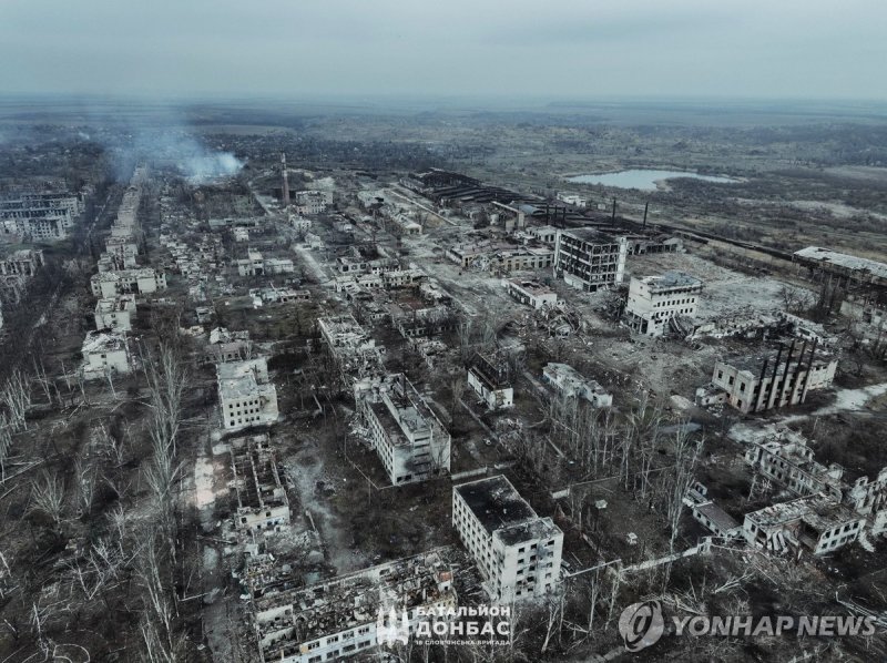 2025년 1월 우크라이나군이 소셜미디어에 게시한 돈바스 지역 사진 (출처=연합뉴스)