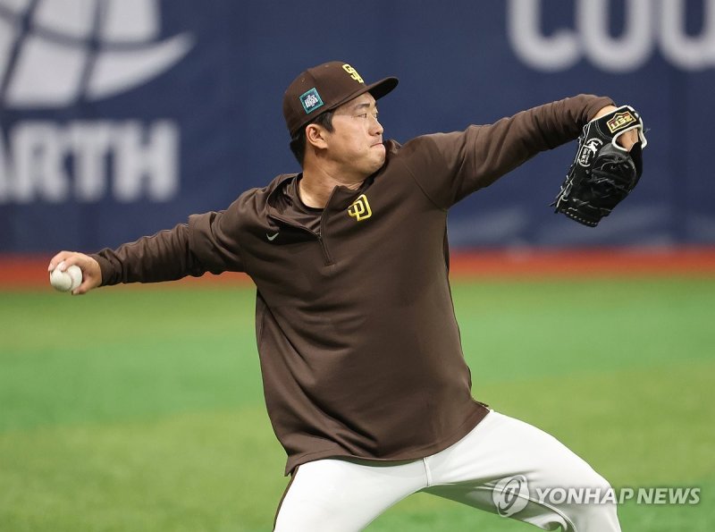 2024년 3월 샌디에이고 소속일 때의 고우석 (출처=연합뉴스)