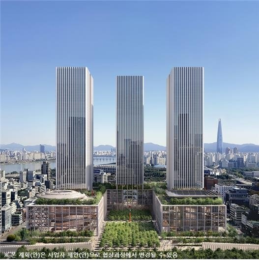 54층 3개동 GBC 개발계획 (출처=연합뉴스)