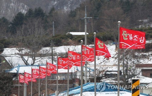 강원 중부·북부 산지에 건조경보…평창 등 4곳 한파경보 유지 (출처=연합뉴스)