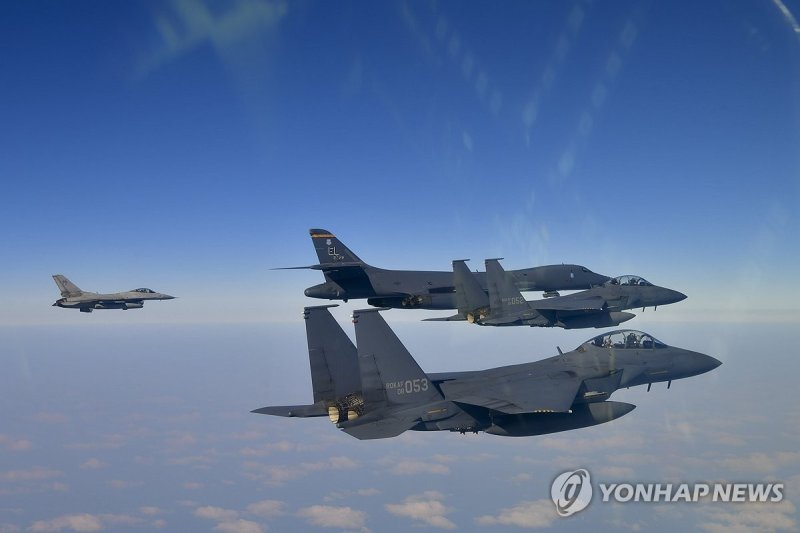 한·미 연합공중훈련 실시 (출처=연합뉴스)