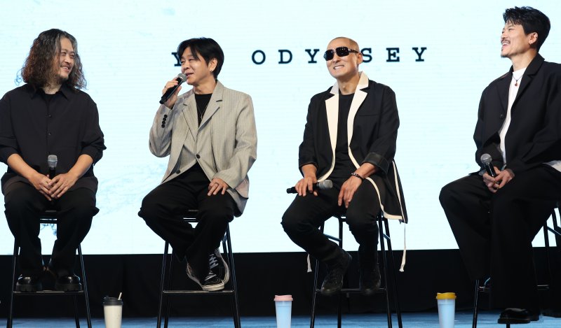 록밴드 YB의 허준, 윤도현, 김진원, 박태희(왼쪽부터) ⓒ News1 권현진 기자