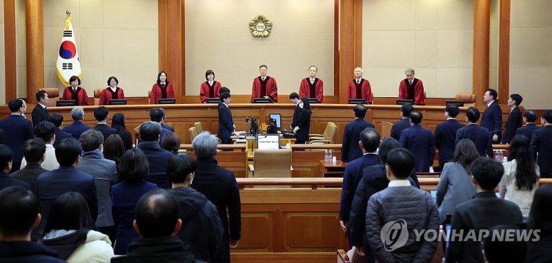 윤석열 대통령 탄핵심판 4차 변론 (출처=연합뉴스)