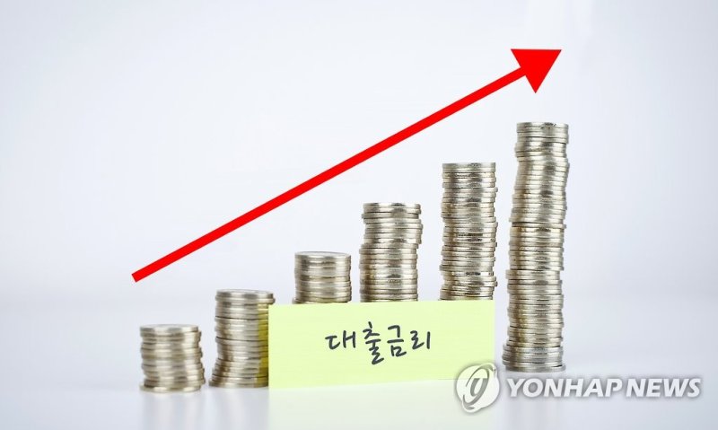 은행 대출금리 상승(일러스트) (출처=연합뉴스)
