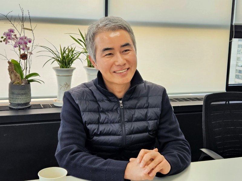 장현국 넥써쓰 대표가 19일 서울 강남구 사무실에서 뉴시스와 인터뷰를 진행했다. (사진=넥써쓰 제공) *재판매 및 DB 금지