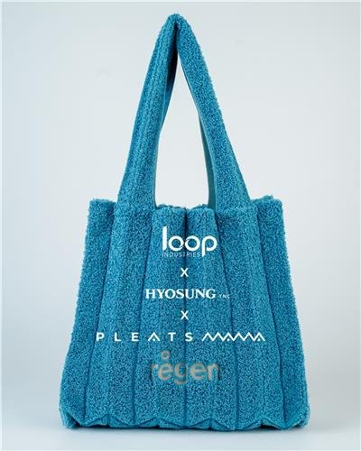 효성티앤씨, 폐섬유서 원사 뽑아내 친환경 가방 제작 (출처=연합뉴스)