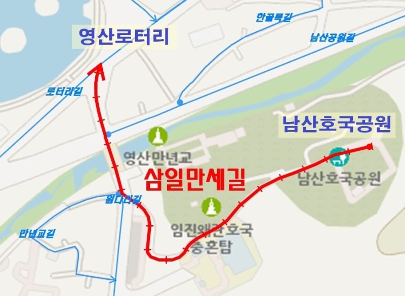 창녕군 영산면 ‘삼일만세길’(창녕군 제공. 재판매 및 DB금지)