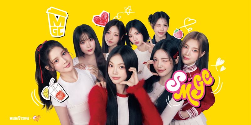 메가MGC커피, SM 하츠투하츠 콜라보 'SMGC 캠페인' 첫 론칭