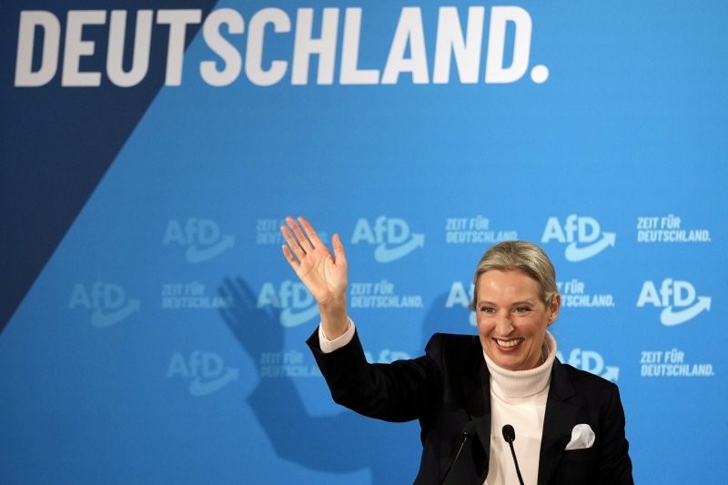 [하이덴하임=AP/뉴시스] 알리스 바이델 독일 극우 독일대안당(AfD) 공동 대표. (사진=뉴시스DB)
