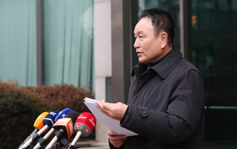 대한축구협회장 선거에 출마한 허정무 후보/뉴스1 ⓒ News1 장수영 기자