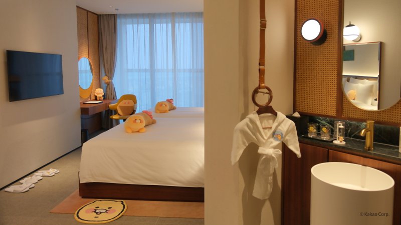 "하노이에서 춘식이와 호캉스하세요"