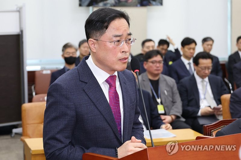 답변하는 이진동 대검 차장 (출처=연합뉴스)