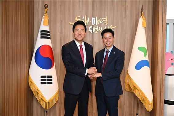 오세훈, 미주한인회 총회장 면담…"재외동포들과 연대·협력" (출처=연합뉴스)