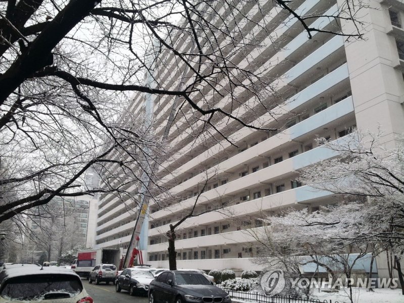 눈 오는 날 이사 (출처=연합뉴스)