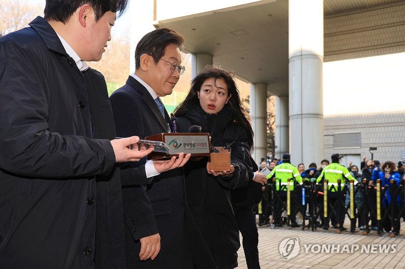 이재명 대표, 공직선거법 위반 혐의 공판 출석 (출처=연합뉴스)