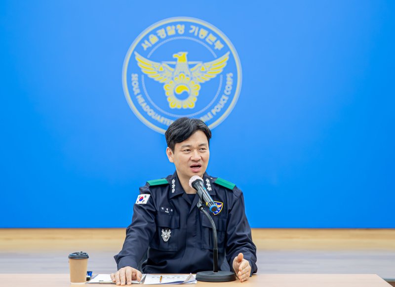 박현수 서울경찰청장 직무대리가 26일 서울경찰청 기동본부를 방문해 인사말을 하고 있다. (서울경찰청 제공. 재판매 및 DB 금지) 2025.2.26/뉴스1