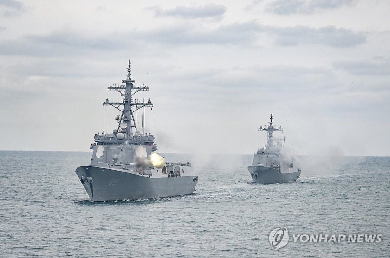 해군기동함대사령부, 해상훈련 실시 (출처=연합뉴스)