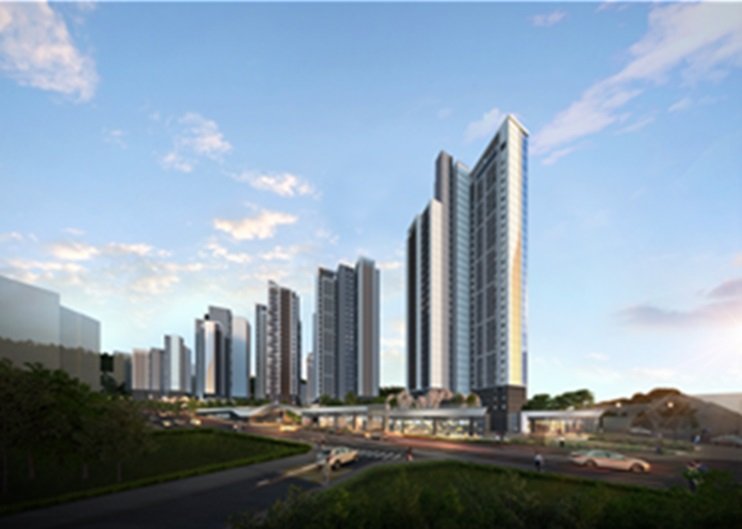 [서울=뉴시스]신당제8구역 주택재개발 정비사업 투시도.