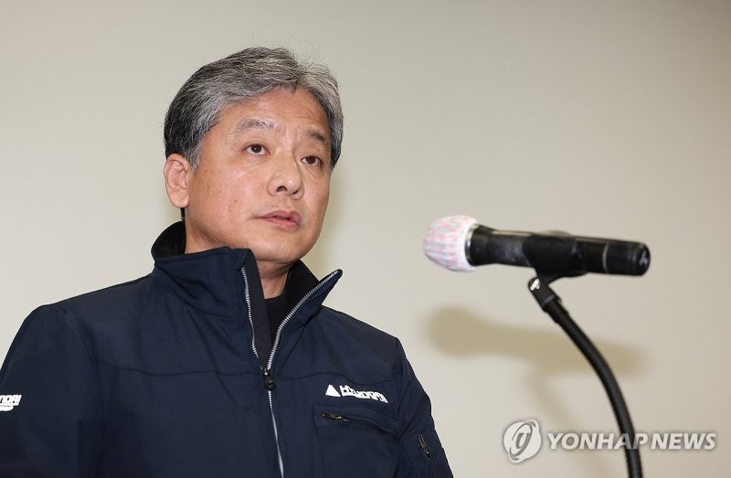 발언하는 주우정 현대엔지니어링 대표이사 (출처=연합뉴스)