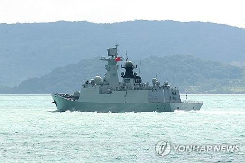 호주 인근 해역을 항해하는 중국 해군 호위함 (출처=연합뉴스)