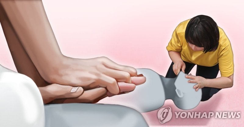 심폐소생술, 가슴압박-인공호흡 (PG) (출처=연합뉴스)
