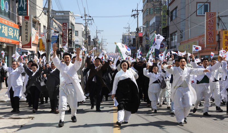 지난 2019년 양양 3·1토토운동 재현 행사(양양군 제공, 재판매 및 DB 금지)