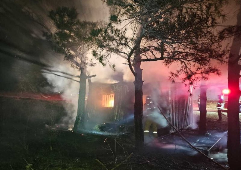 강원 고성 농막에서 화재 (출처=연합뉴스)