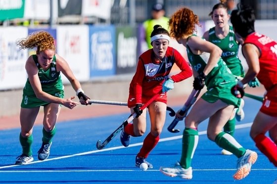 한국의 네이션스컵 경기 모습. (국제하키연맹 제공)